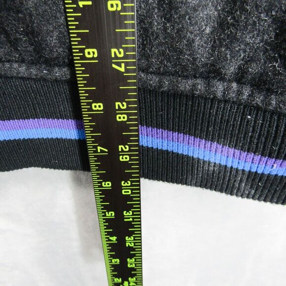 Fly Society Jacket Mens XL Letterman Embroidered Aviator Wool Blend Button Up - Picture 10 of 13